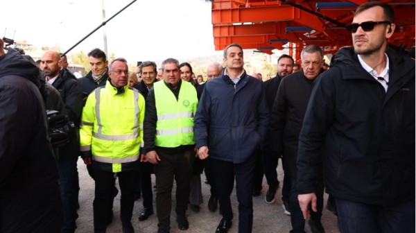 Ο Κ. Μητσοτάκης επισκέφθηκε τα εργοτάξια του Flyover και του Πανεπιστημιακού Παιδιατρικού Νοσοκομείου Θεσσαλονίκης ΙΣΝ