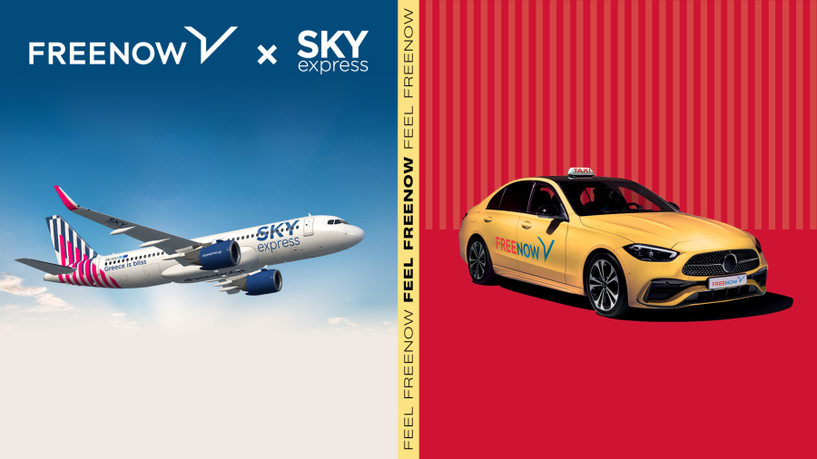 Η FREENOW συνεργάζεται με τη SKY express για την απόλυτη ταξιδιωτική εμπειρία