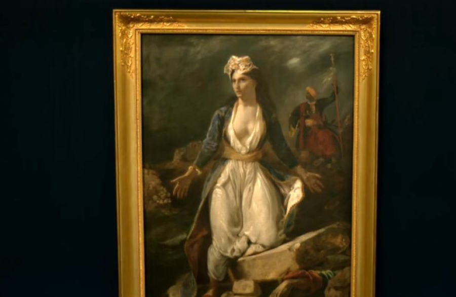 «Η Ελλάδα στα ερείπια του Μεσολογγίου» - Ο εμβληματικός πίνακας του Ντελακρουά εκτίθεται έως τέλος Νοεμβρίου στο Ξενοκράτειο Αρχαιολογικό Μουσείο Μεσολογγίου