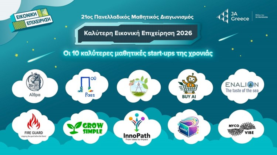 JA Greece: Οι 10 καλύτερες μαθητικές «start-ups» της χρονιάς