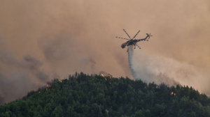 Εκτός ελέγχου η φωτιά στη Ρόδο. Έφτασε σε ξενοδοχεία. Εκκενώσεις τουριστών και κατοίκων δια θαλάσσης