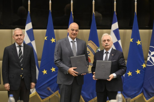 Υπογραφή μνημονίου συνεργασίας του Υπουργείου Εθνικής Άμυνας με τον Ελληνικό Ερυθρό Σταυρό