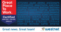 Η WESTNET πιστοποιήθηκε ως Great Place to Work
