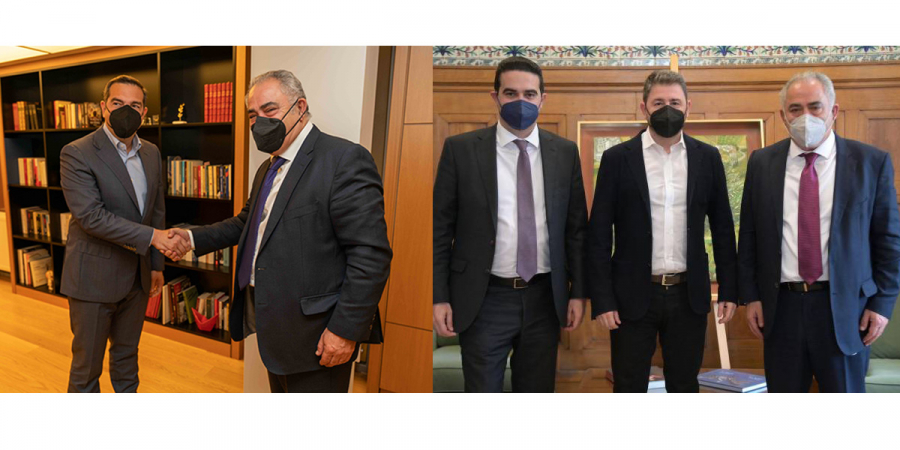 Συναντήσεις Χατζηθεοδοσίου με Τσίπρα και Ανδρουλάκη