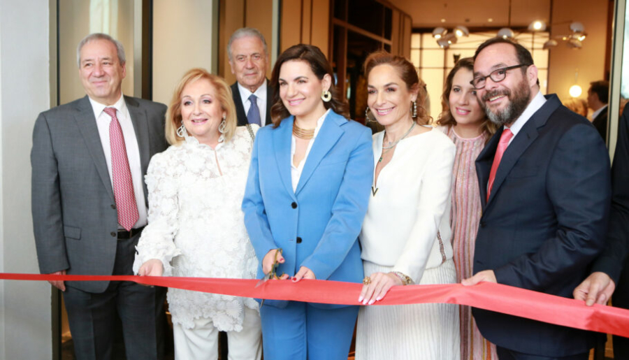 Όλγα Κεφαλογιάννη: Στα εγκαίνια του νέου ξενοδοχείου του ομίλου Μήτση