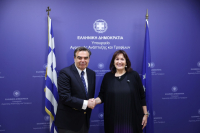 ΥπΑΑΤ: Συνάντηση Μ. Σχοινά με την Ευρωπαία Επίτροπο Dubravka Šuica για τη Μεσόγειο