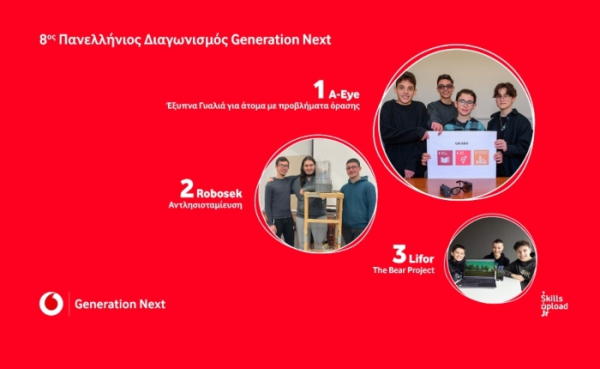 Vodafone: Αυτοί είναι οι νικητές του 8ου Πανελλήνιου Διαγωνισμού Generation Next που θα ταξιδέψουν στην Ευρώπη