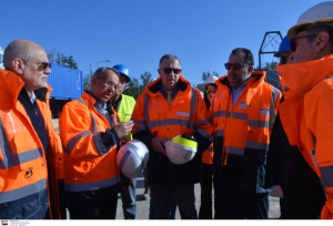 Αυτοψία Χ. Σταϊκούρα- Ν. Ταχιάου στα εργοτάξια των ενεργών συμβάσεων του σιδηροδρομικού δικτύου στο Λουτράκι και το Ρίο