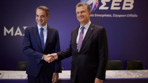 Μητσοτάκης στον ΣΕΒ: Εφικτός ο στόχος για μέσο μισθό €1.500 στο τέλος της τετραετίας (vid)