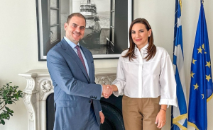 Συνάντηση Όλγας Κεφαλογιάννη με τον πρόεδρο του Αμερικανο-Ελληνικού Εμπορικού Επιμελητήριου