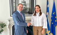 Συνάντηση Όλγας Κεφαλογιάννη με τον πρόεδρο του Αμερικανο-Ελληνικού Εμπορικού Επιμελητήριου