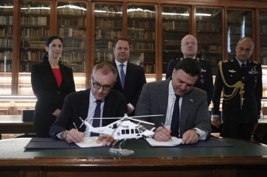 Υπεγράφησαν οι συμβάσεις ύψους 65,7 εκατ. ευρώ για την προμήθεια 3 ελικοπτέρων στο πλαίσιο του προγράμματος «ΑΙΓΙΣ»