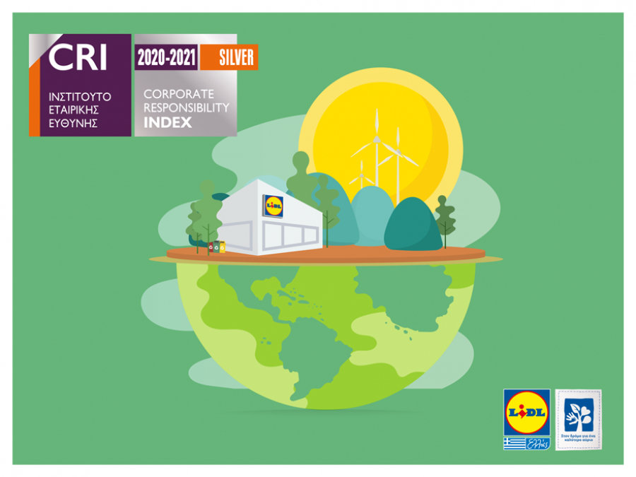 Lidl Ελλάς: Silver διάκριση και έπαινος στον δείκτη εταιρικής ευθύνης CR Index
