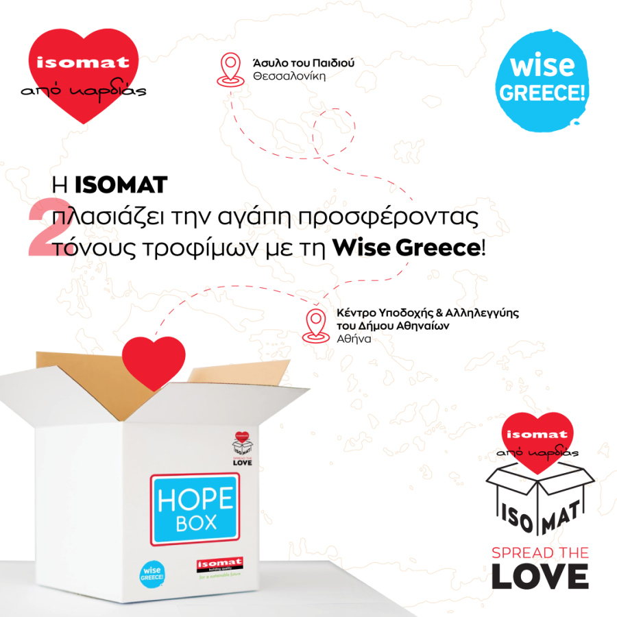 ISOMAT: Χριστουγεννιάτικες δράσεις προσφοράς &amp; αλληλεγγύης