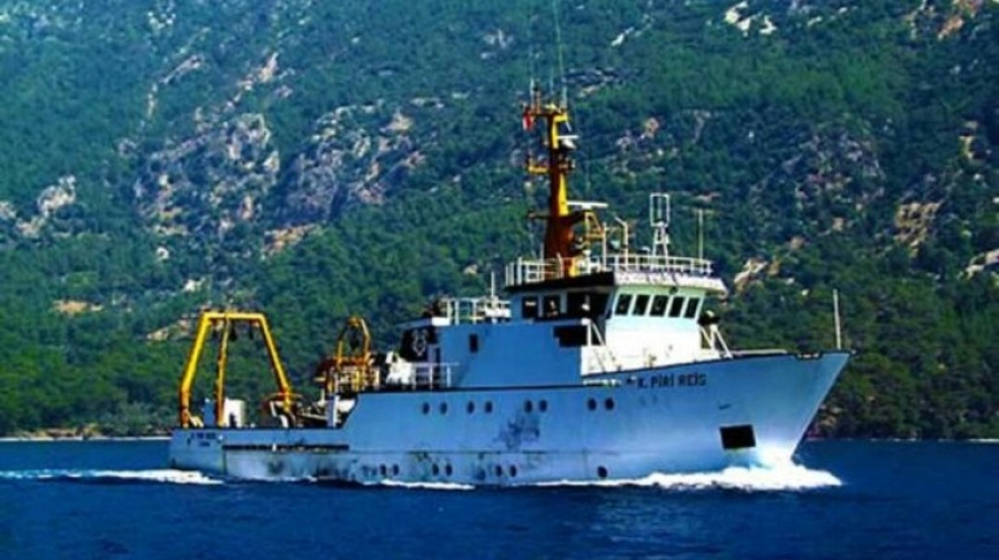 Στα βόρεια της Λέσβου το τουρκικό ερευνητικό «Πίρι Ρέις»