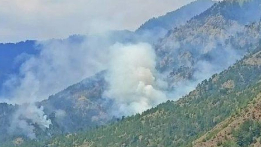 Σαμοθράκη: Συνεχίζονται οι προσπάθειες κατάσβεσης της φωτιάς που ξέσπασε σε δασική περιοχή