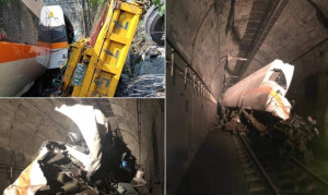 Τουλάχιστον 36 νεκροί από εκτροχιασμό τρένου στην Ταϊβάν (vid)
