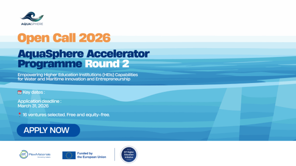 AquaSphere: Πρόσκληση για 16 startups της γαλάζιας οικονομίας με αιτήσεις έως 31 Μαρτίου