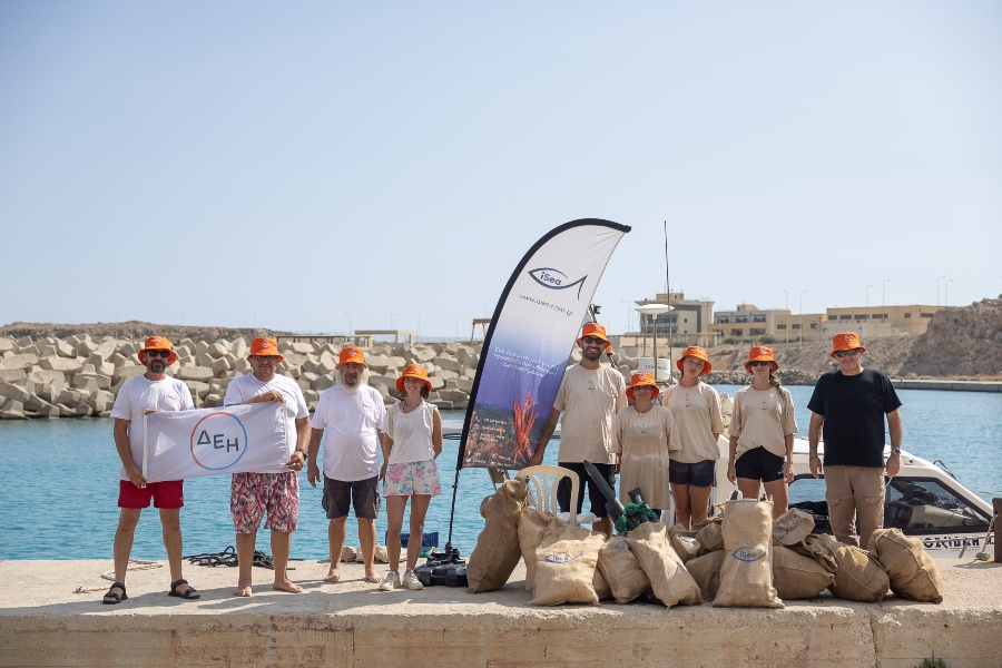 ΔΕΗ και iSea συνεργάστηκαν για τον καθαρισμό απομακρυσμένων ακτών Natura 2000