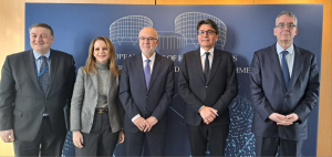 Επίσκεψη του Υπουργού Δικαιοσύνης Γιώργου Φλωρίδη στο Ευρωπαϊκό Δικαστήριο Δικαιωμάτων του Ανθρώπου