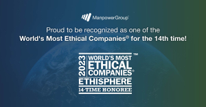 ManpowerGroup: Αναγνωρίστηκε για 14η χρονιά ως μια από τις πλέον ηθικές εταιρείες στον κόσμο