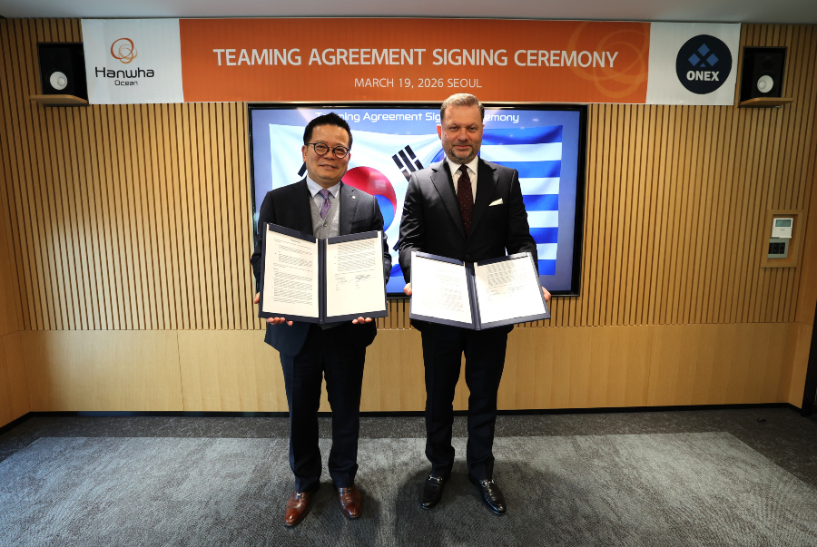 Στρατηγική συμφωνία ONEX–Hanwha Ocean για ναυπηγική συνεργασία με επίκεντρο την Ελλάδα