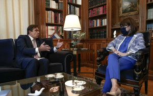 Συνάντηση της ΠτΔ με τον αντιπρόεδρο της Ευρωπαϊκής Επιτροπής, Μαργαρίτη Σχοινά