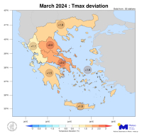 Ο πιο θερμός Μάρτιος τo 2024, στην κεντρική και νότια Ελλάδα, τα τελευταία 15 χρόνια