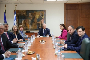 Συνάντηση Τάκη Θεοδωρικάκου με αντιπροσωπεία της κρατικής αναπτυξιακής τράπεζας των ΗΠΑ